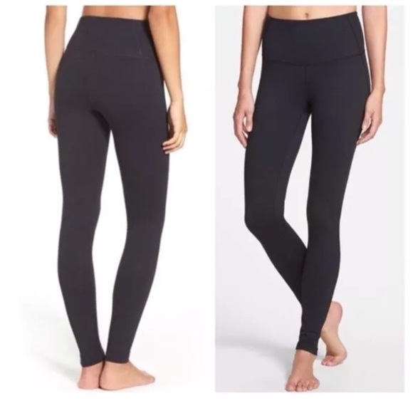 Black Crop Zella Leggings Midi /'Live In/' size XXS